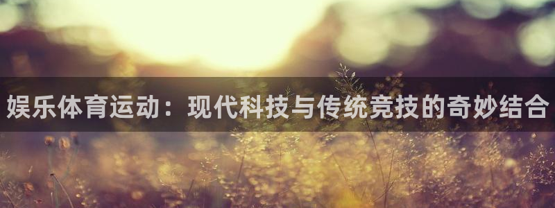 MK体育官方正版app娱乐首页官网下载：娱乐体育运动：现代科
