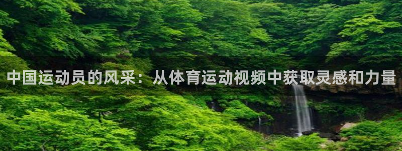 MK体育官网下载：中国运动员的风采：从体育运动视频中