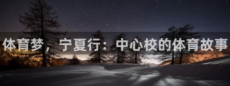 MK体育官网下载招商：体育梦，宁夏行：中心校的体育故