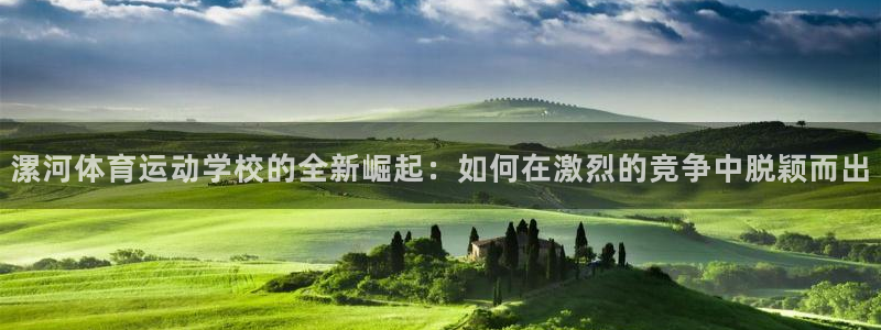  mk体育网页版入口：漯河体育运动学校的全新崛起：如何在激烈的